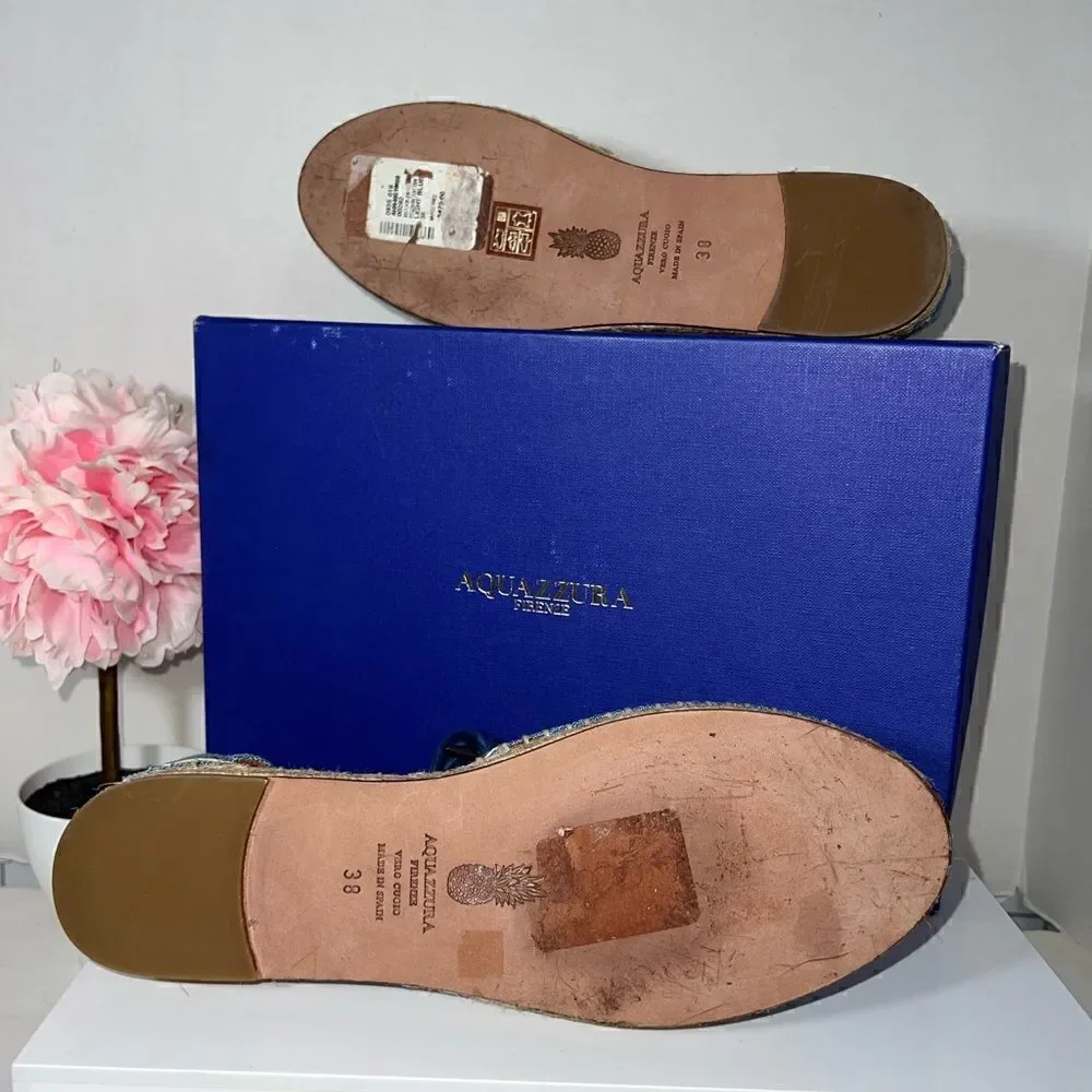 Authentic NIB Aquazzura Belgravia Espadrilles